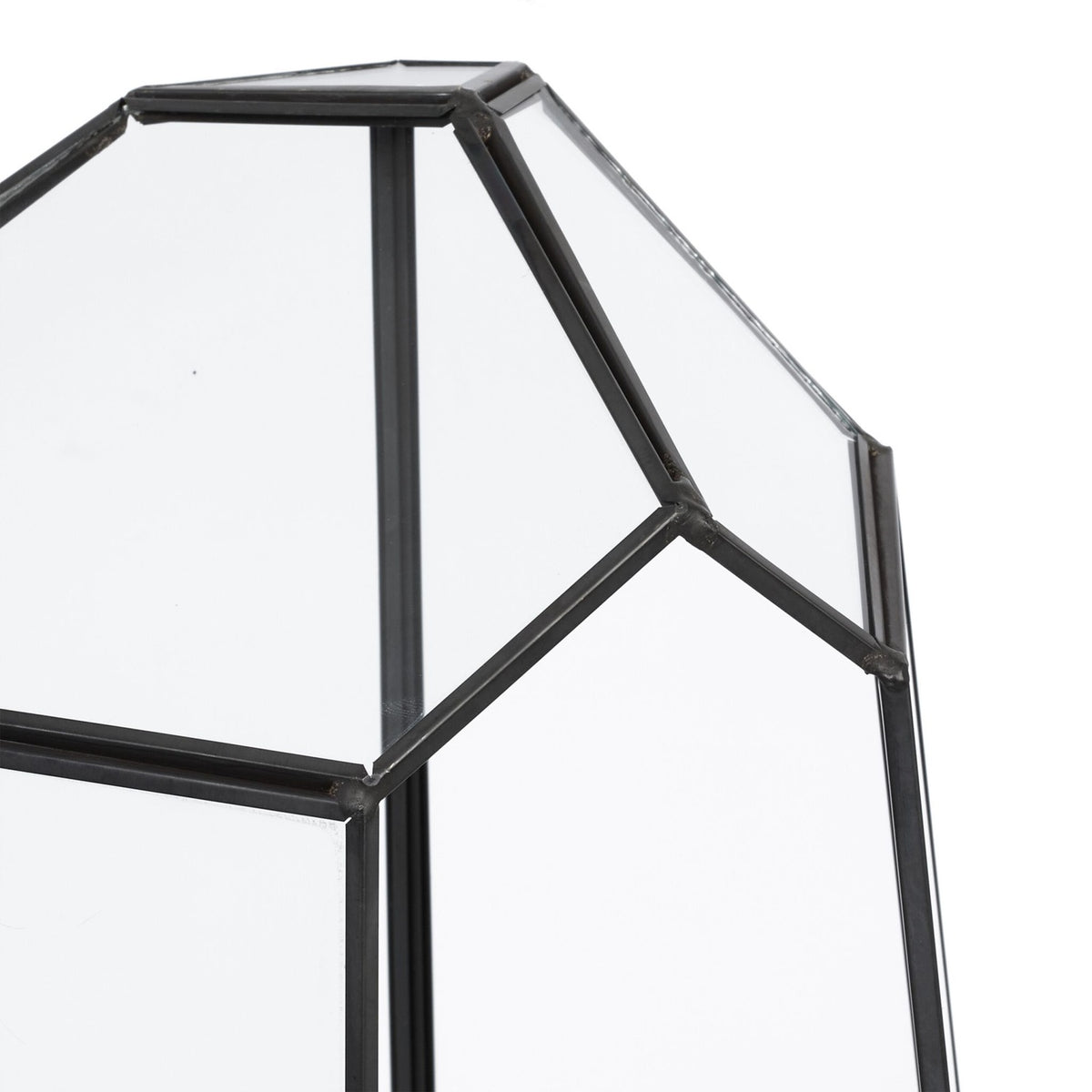 Geometric Glass Terrarium for Succulents, 25 cm
