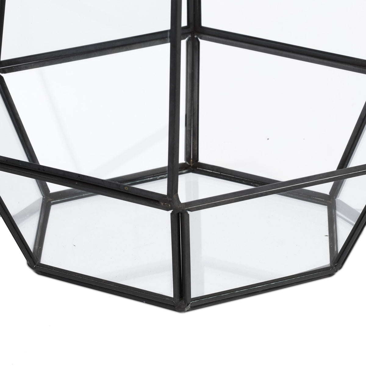 Geometric Glass Terrarium for Succulents, 25 cm