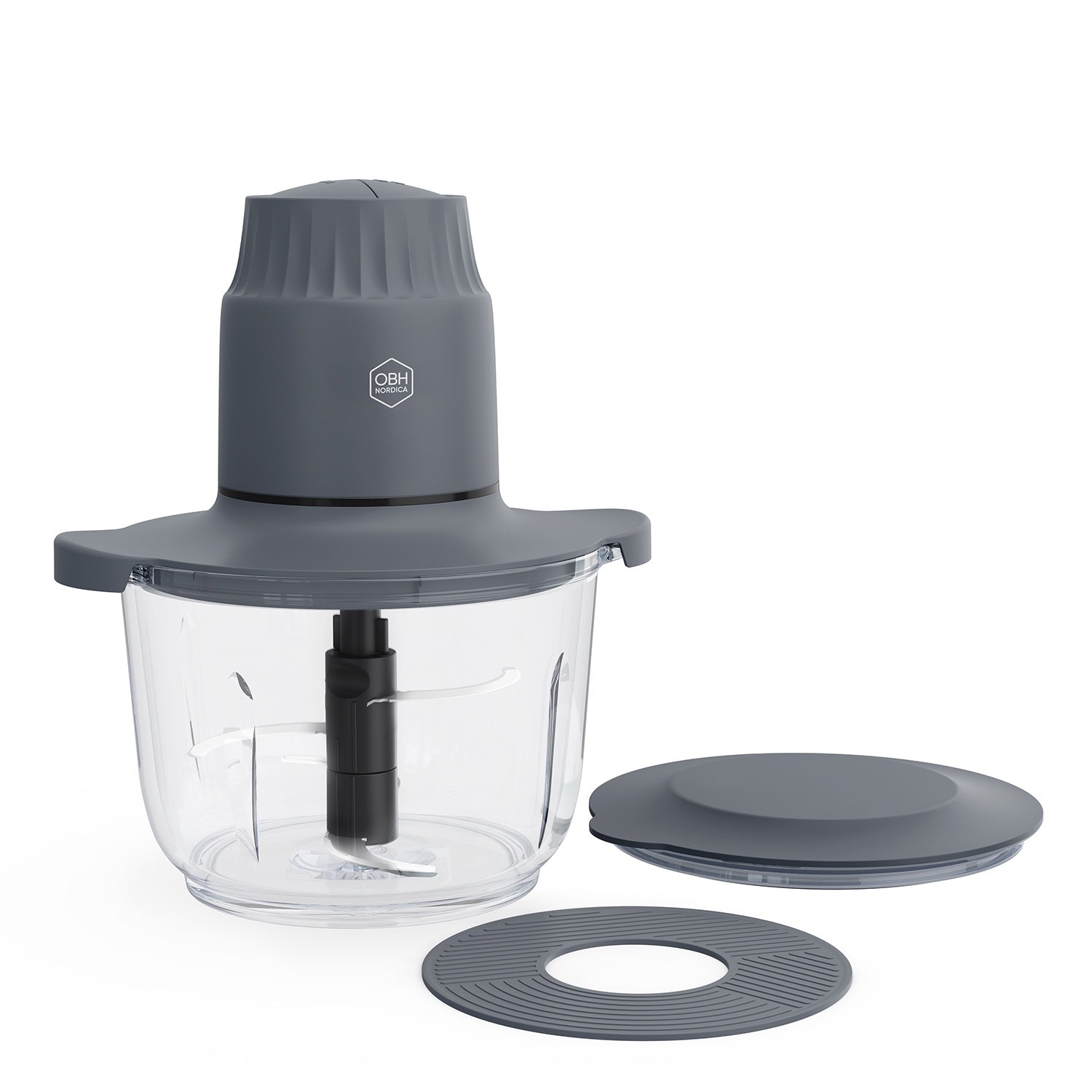 Glass Bowl Food Chopper, 2L Capacity, 500W Power