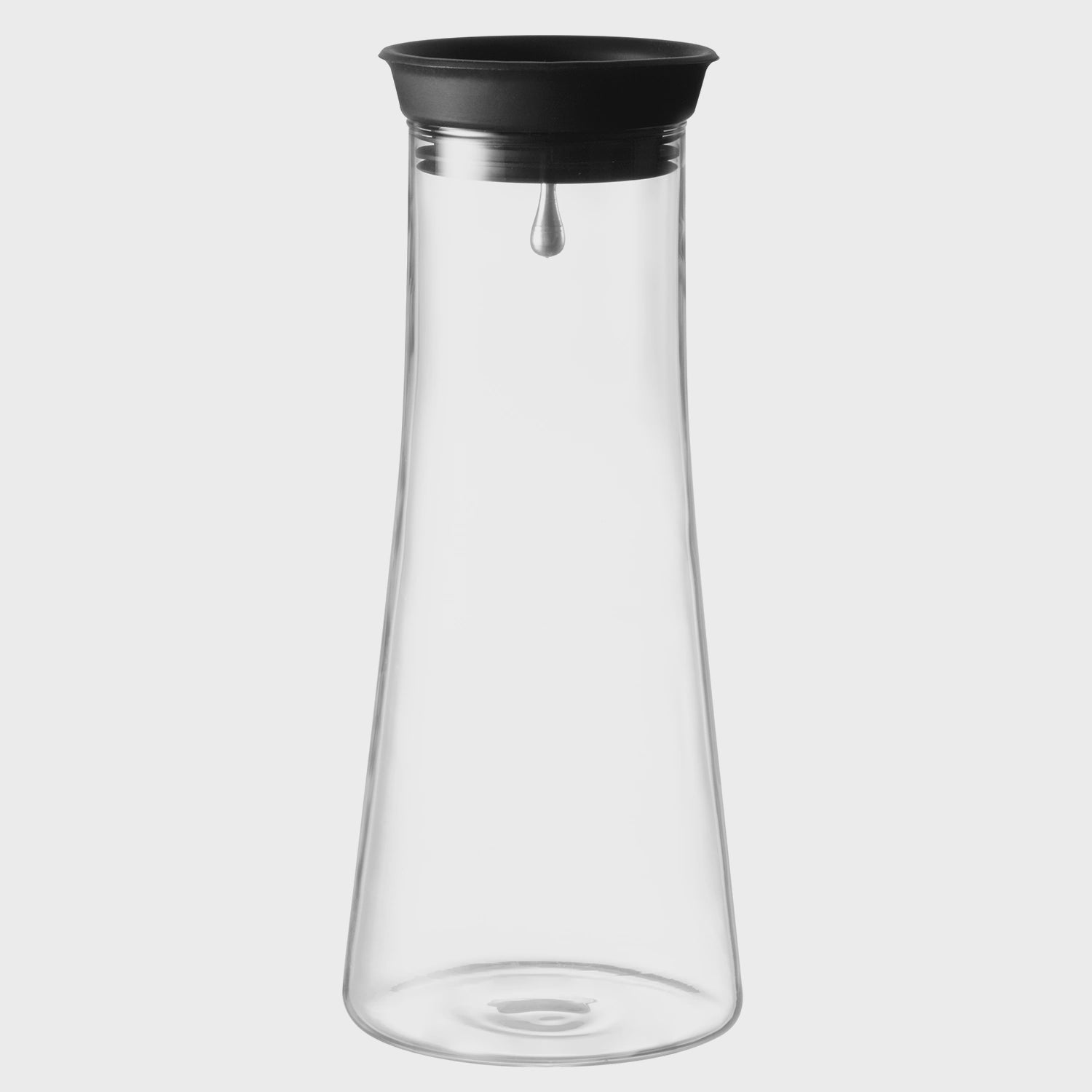 Glass Carafe with Silicone Lid, 1L, Dishwasher Safe