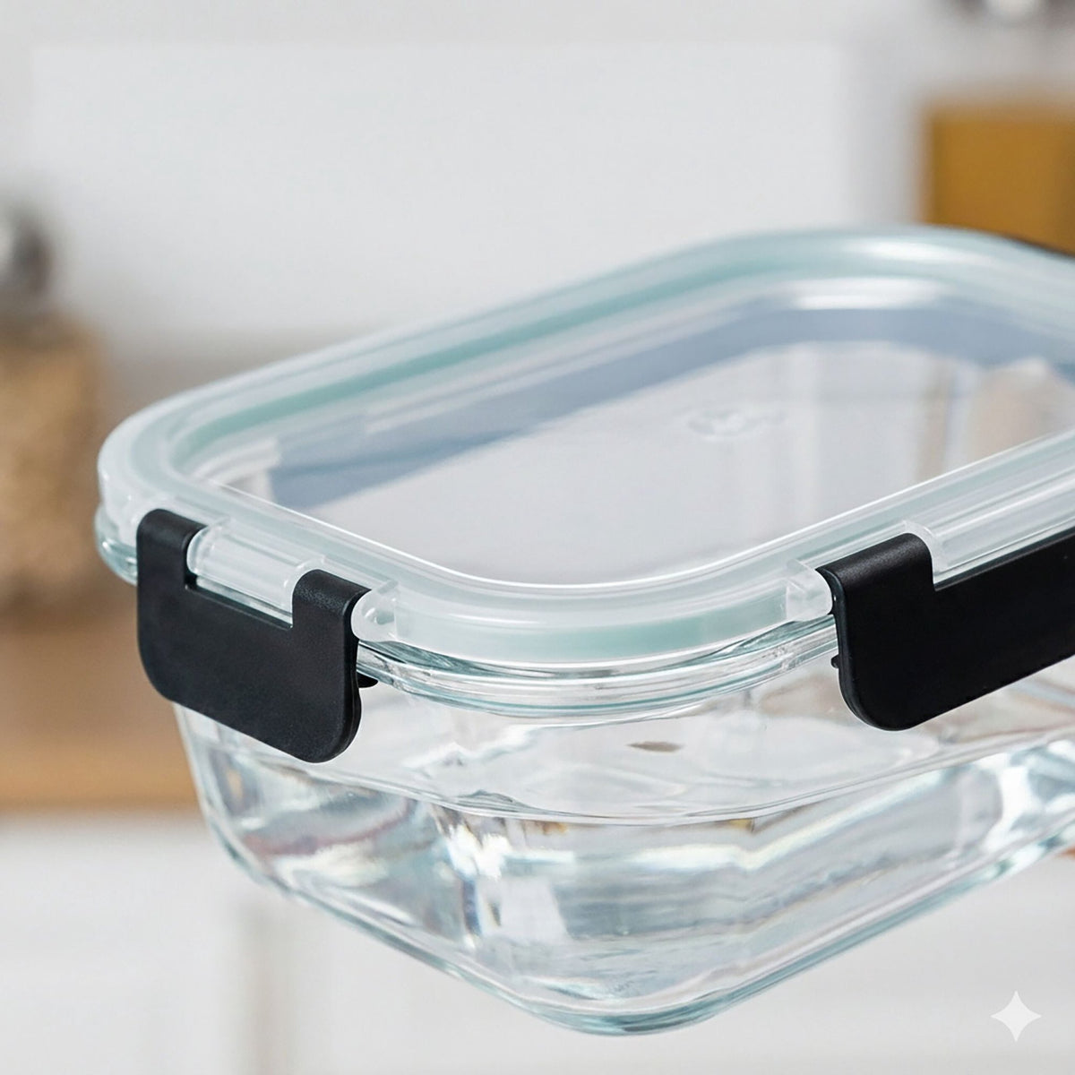 Glass Food Storage Containers, 10-Piece Set, Leak-Proof Lids