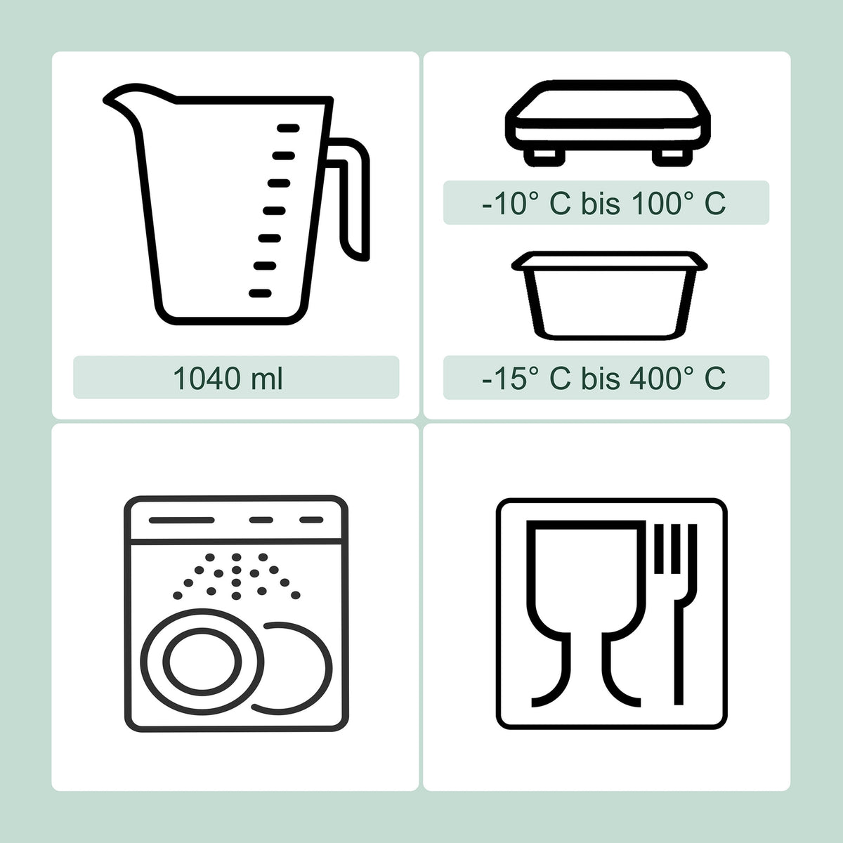 Glass Food Storage Containers with Airtight Lids