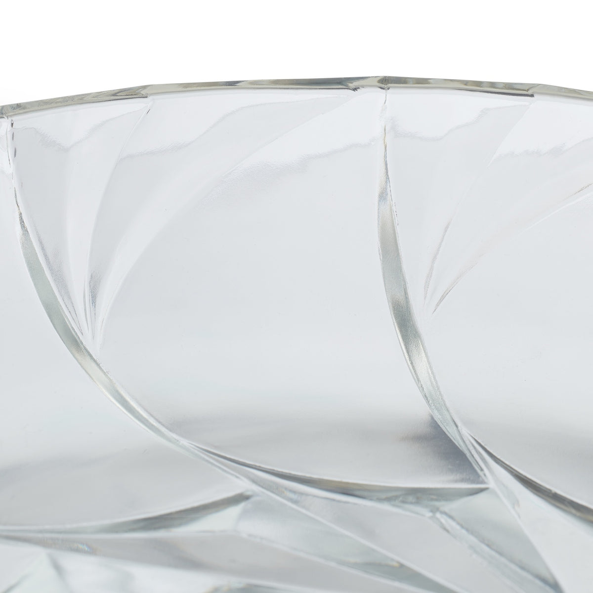 Glass bowl with gold base