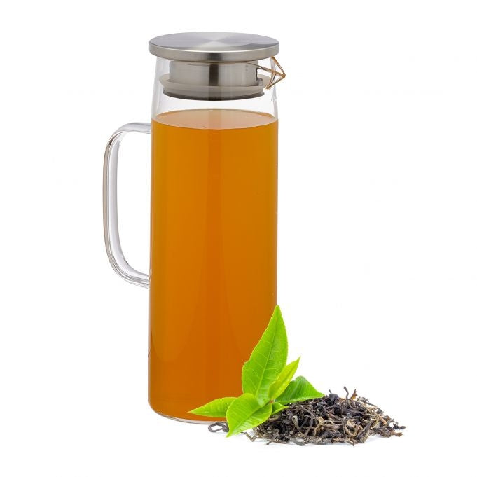 Glass carafe with lid 1.2 litres