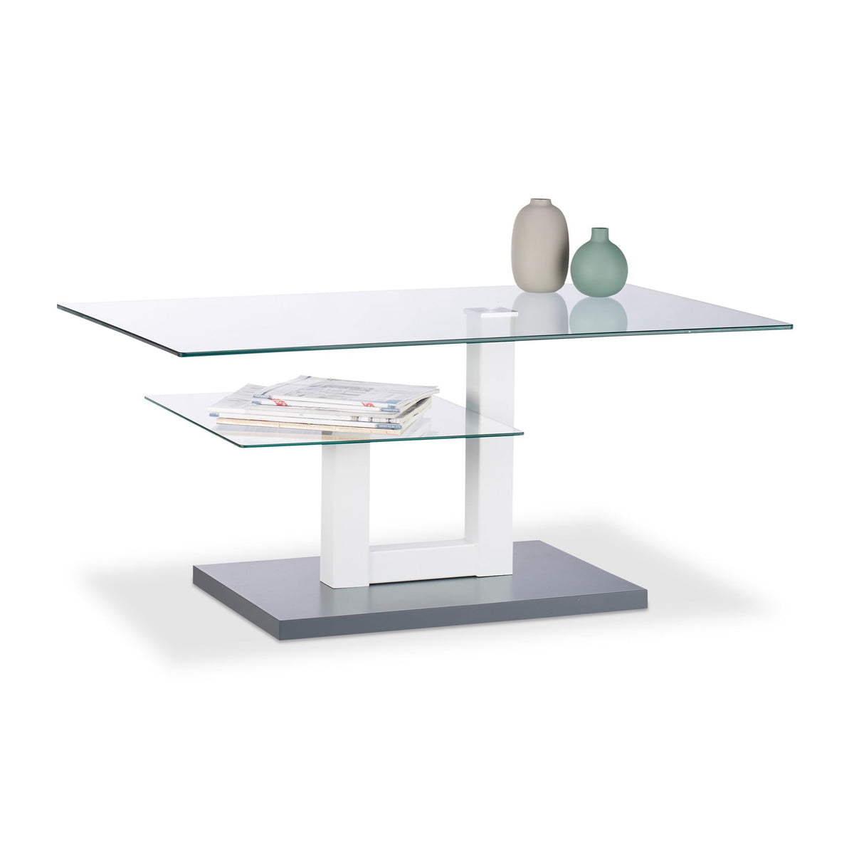 Glass coffee table
