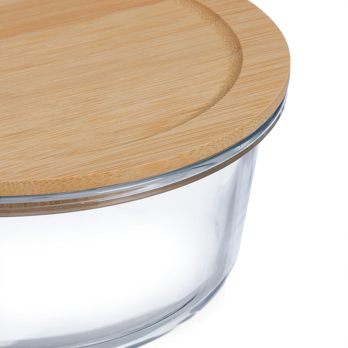 Glass container with lid in 3 sizes