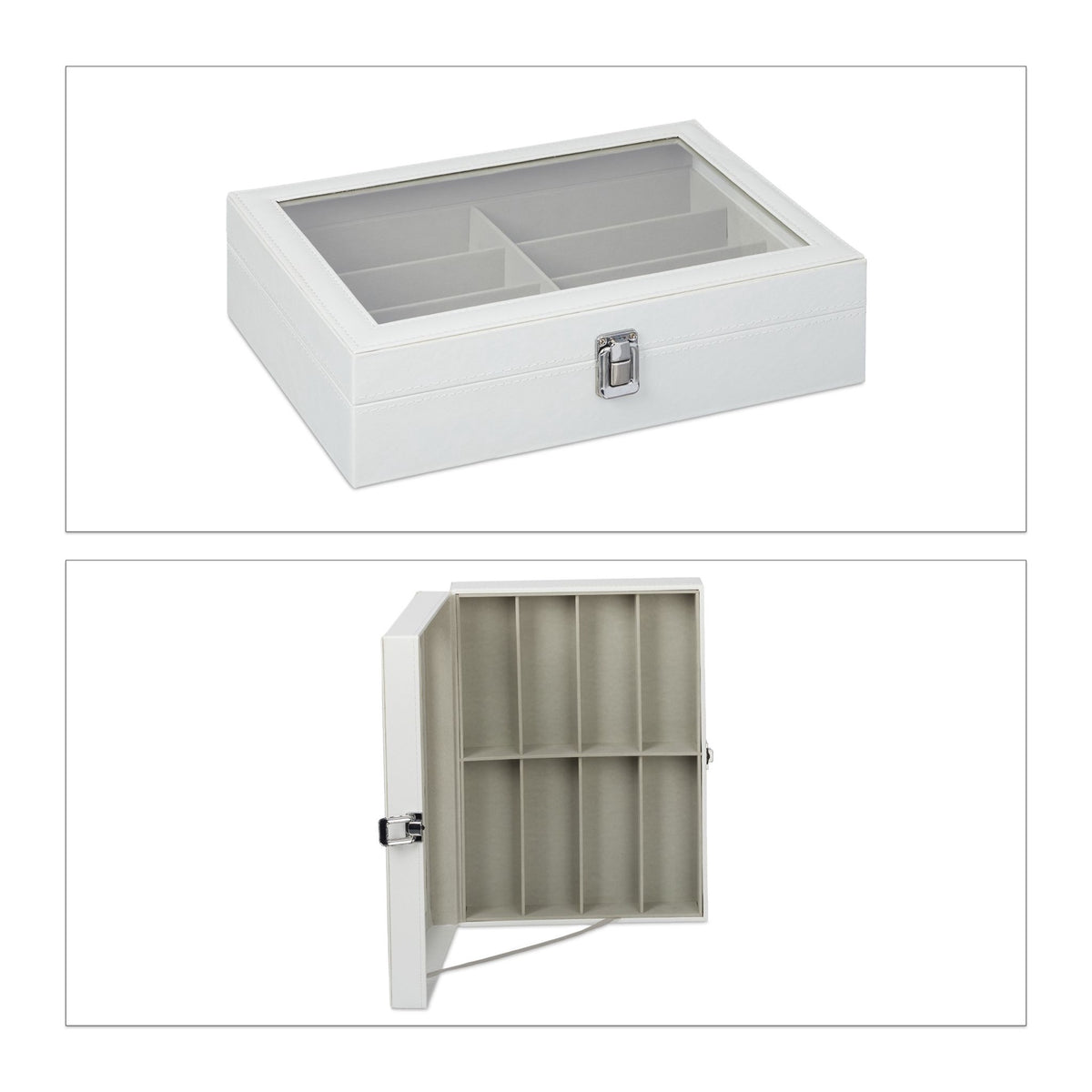 Glasses storage for 8 pairs