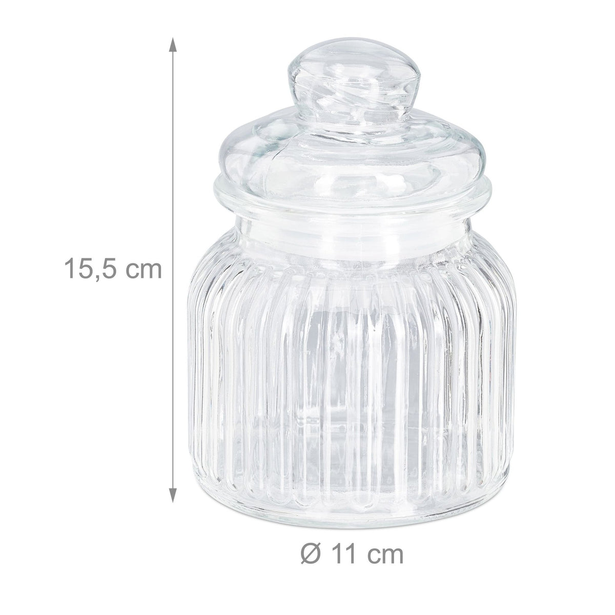 Glass jars 6-pack 700 ml