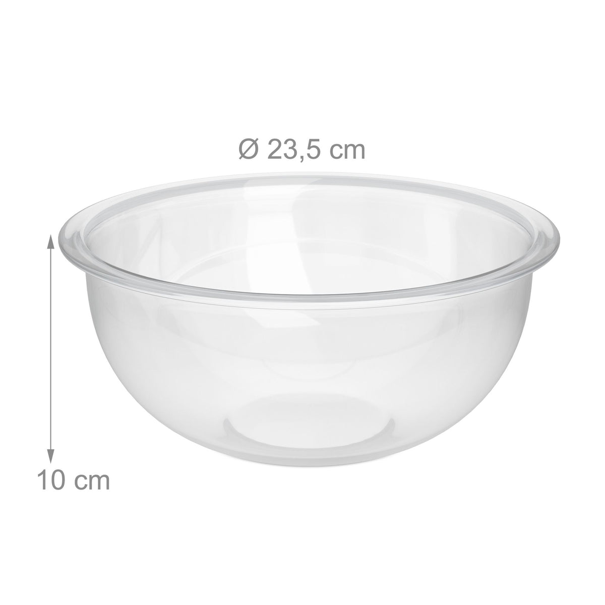 Glass salad bowls 2-pack