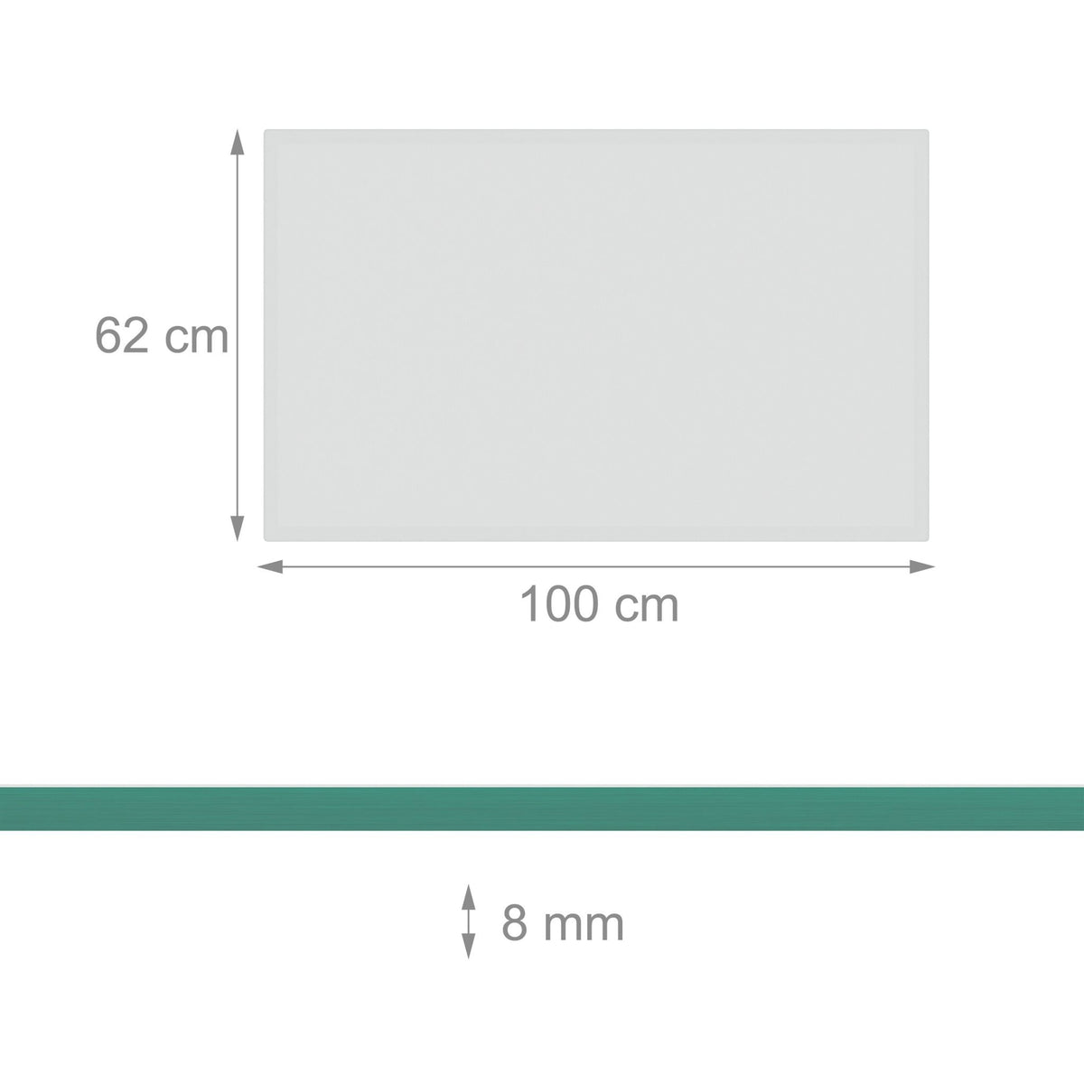 Glass sheet 8mm ESG