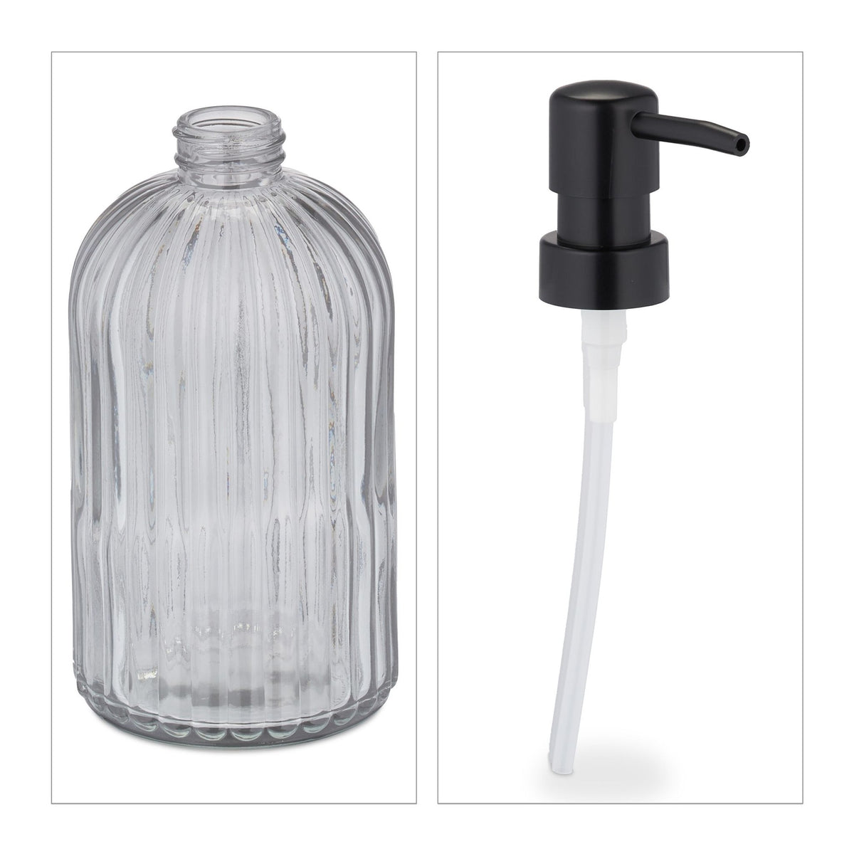 Glass soap container set of 3
