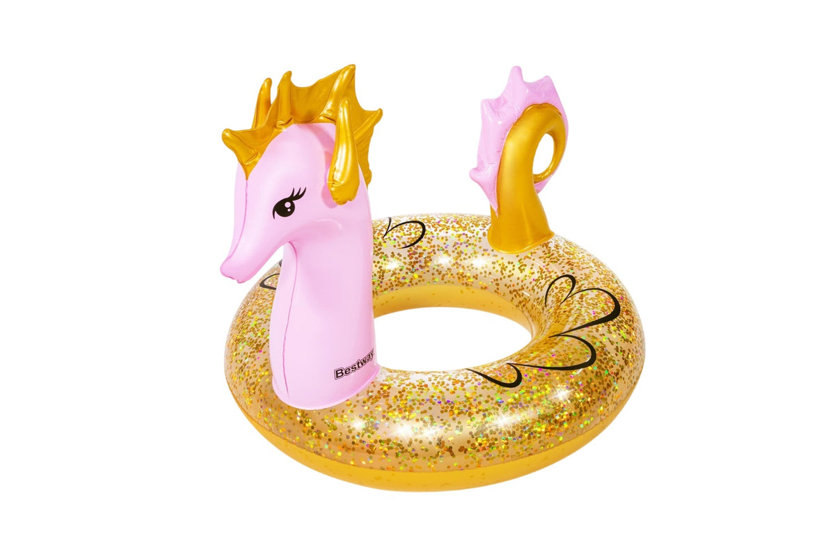 Glitter Seahorse Swim Ring