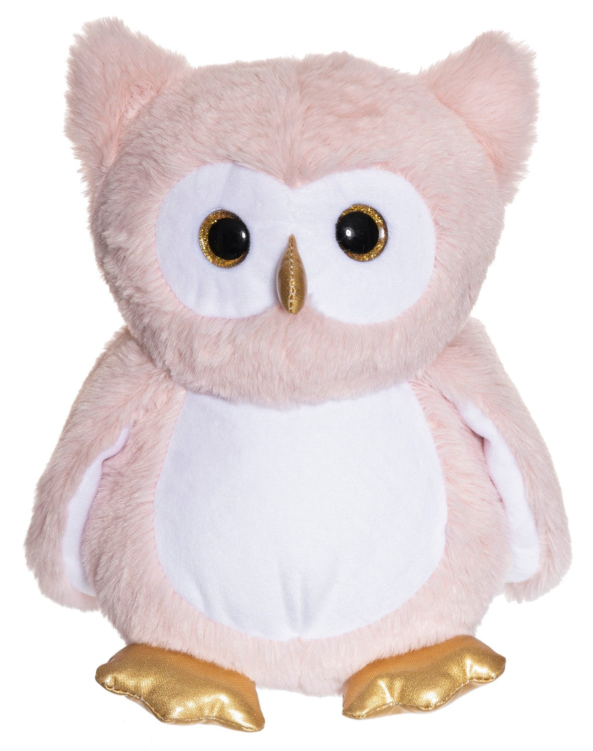 Glowing Pink Owl Night Light, 25cm, Machine Washable