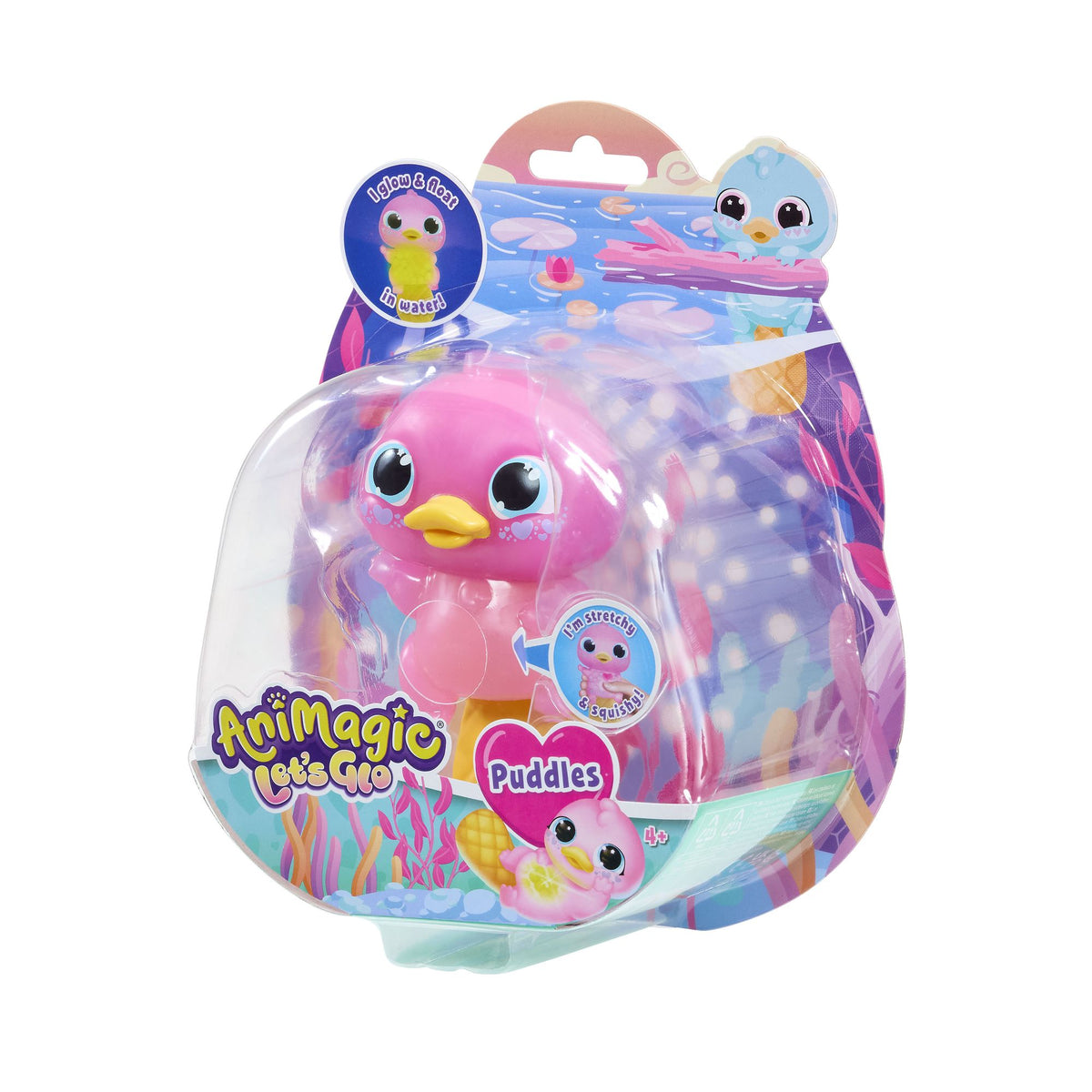 Glow-in-the-Dark Pink Platypus Toy with Beads, Ages 4+
