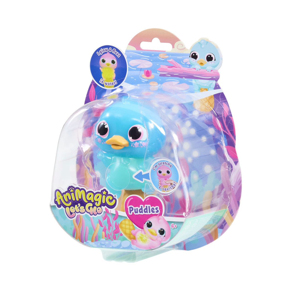 Glow-in-the-Dark Stretchy Platypus Toy, Ages 4+