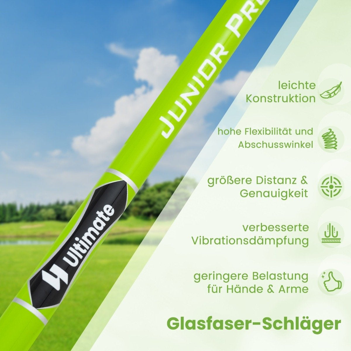 Golf Iron 7 for children with headcover Single golf iron made of aluminum for right-handers