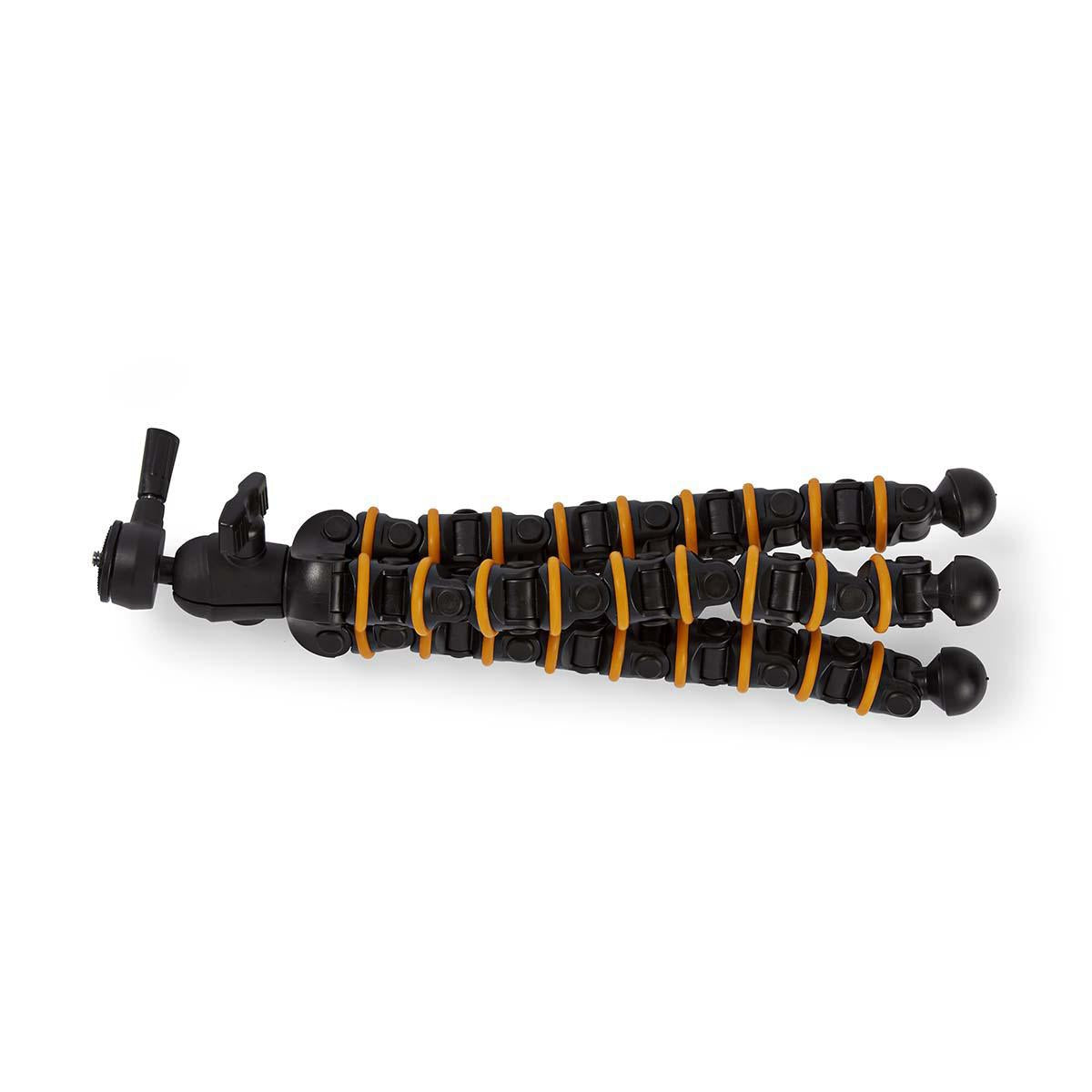 Gorilla pod | Maximum load capacity: 2.5 kg | 30.0 cm | 9 Segment | Ball head | ABS / Plastic | Orange / Black