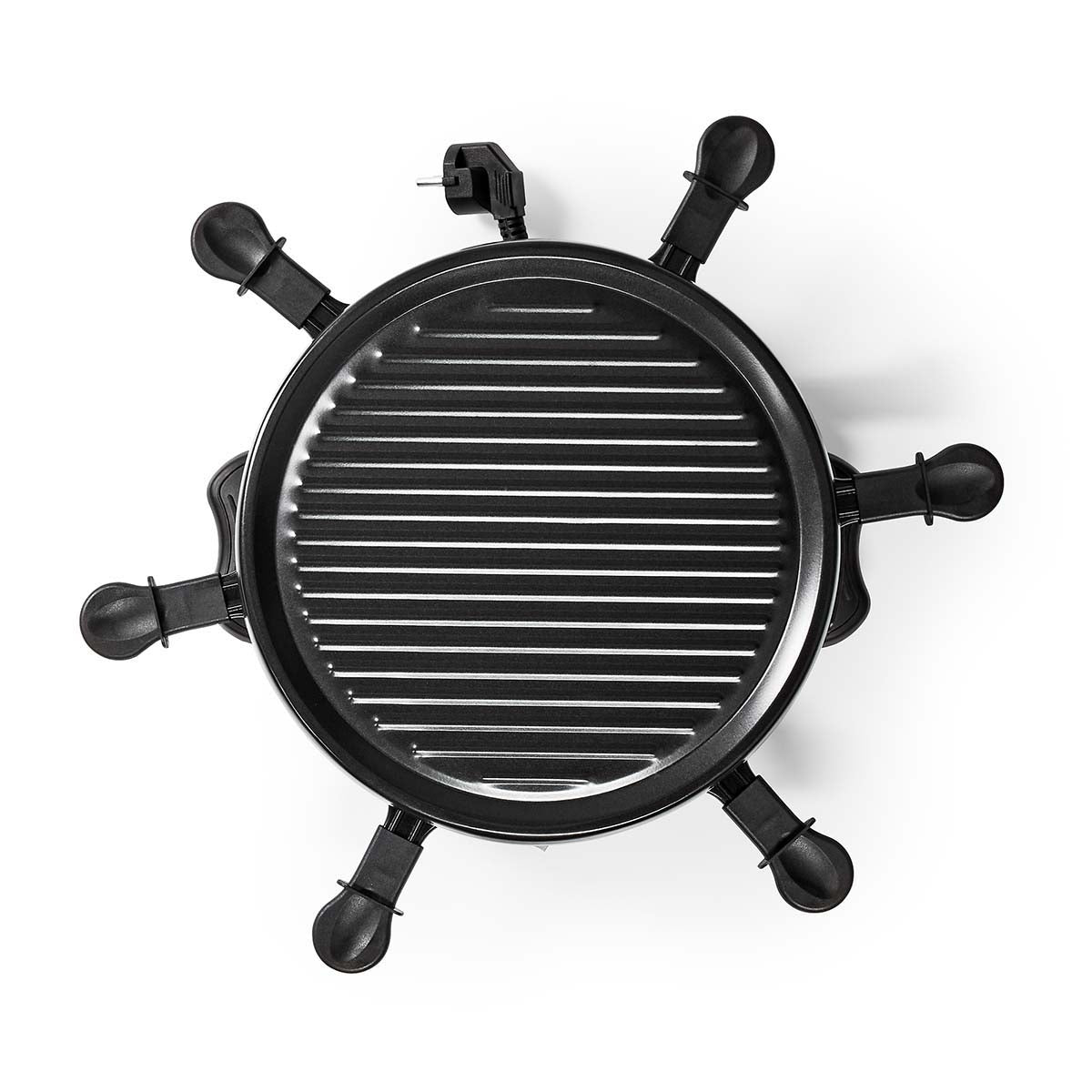Gourmet / Raclette | Grill | 6 Persons | Spatula | Non-stick coating | Round