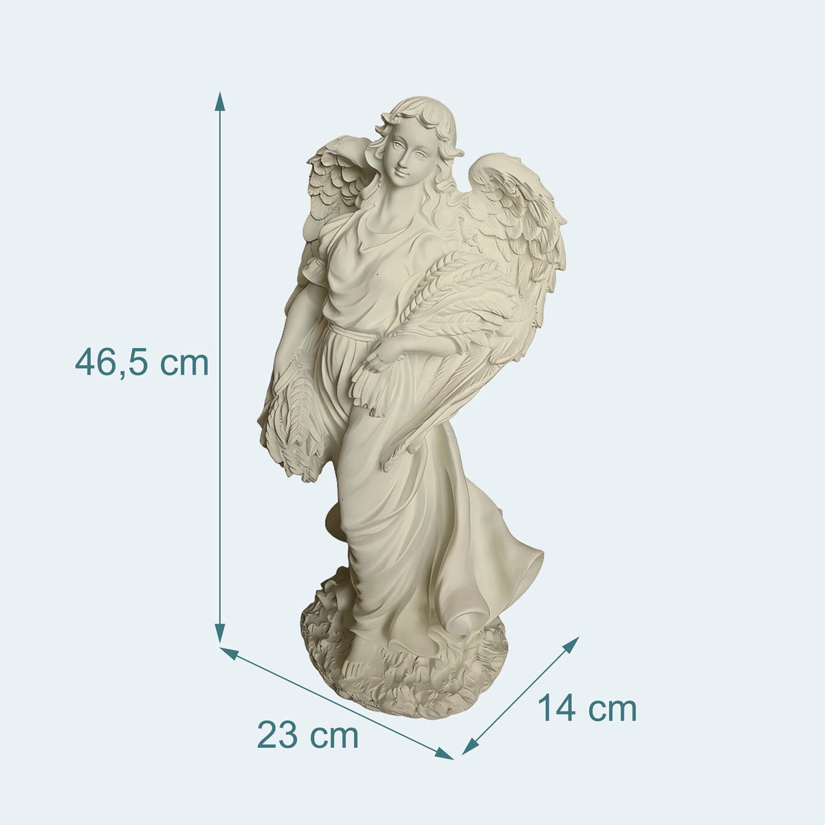 Grave Angel Statue, Weather-Resistant Memorial Ornament