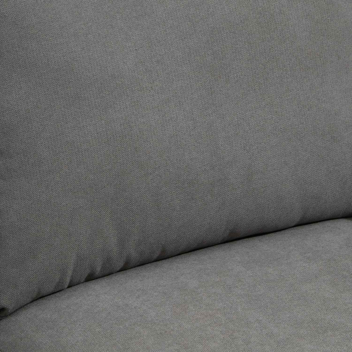 Gray Corner Sofa with Chaise, Polyester Upholstery