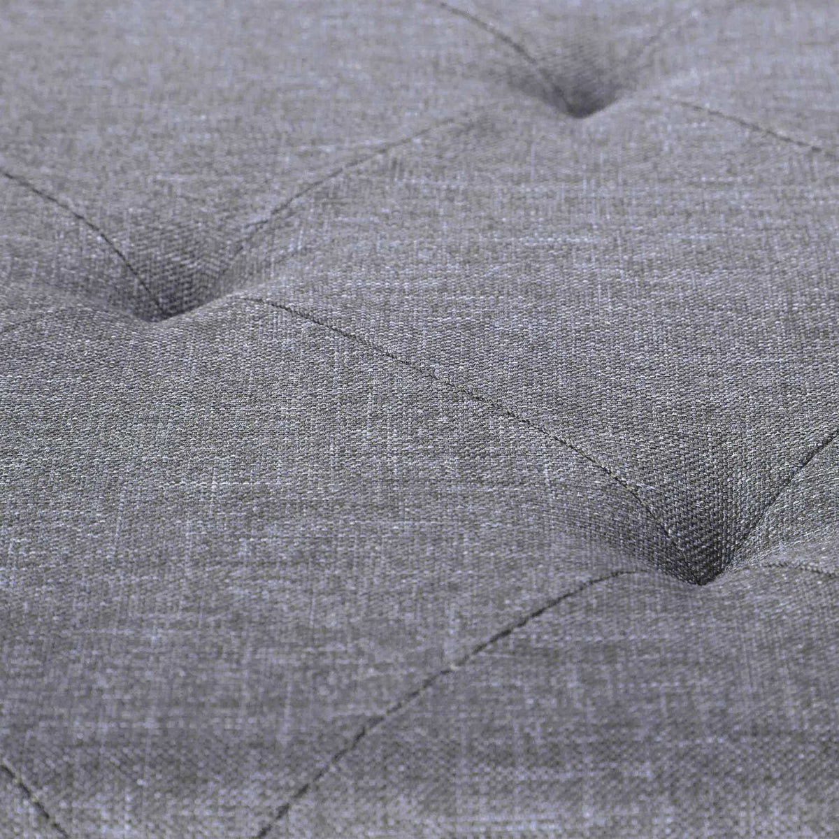 Gray bench with 2 drawers
