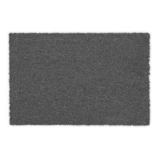 Gray coconut fiber door mat