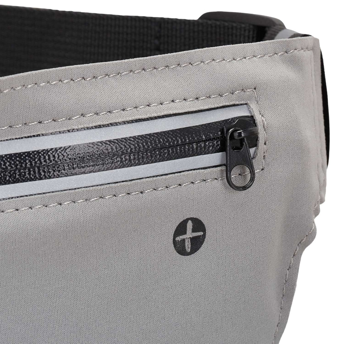 Gray running bag