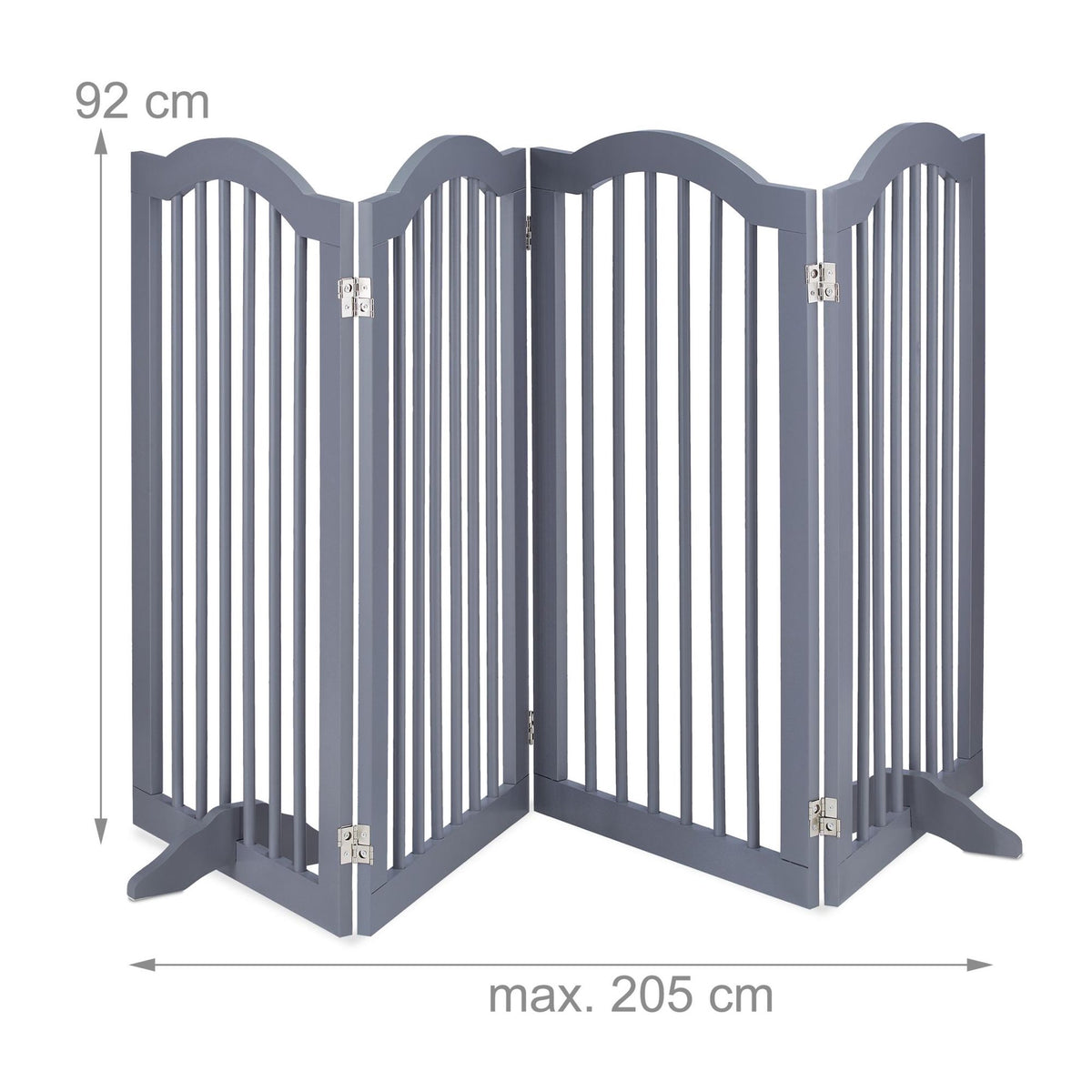 Gray security gate 92 cm