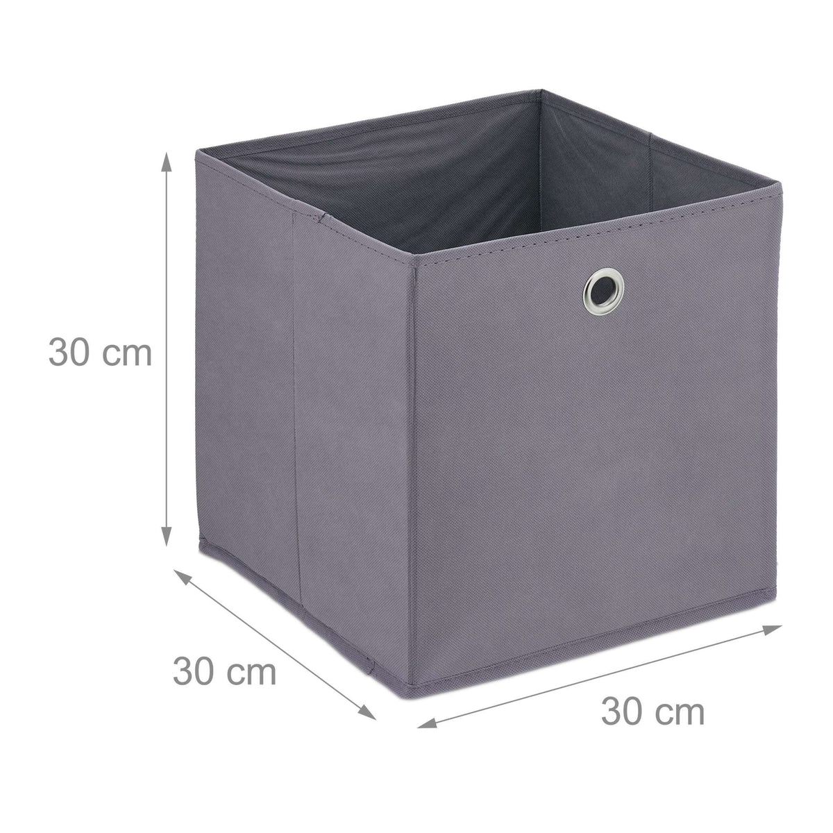 Gray storage box - 4 pcs