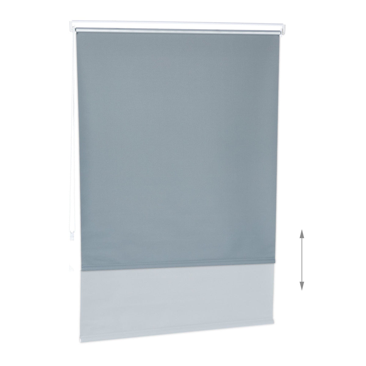 Gray thermal roller blind 160 cm long