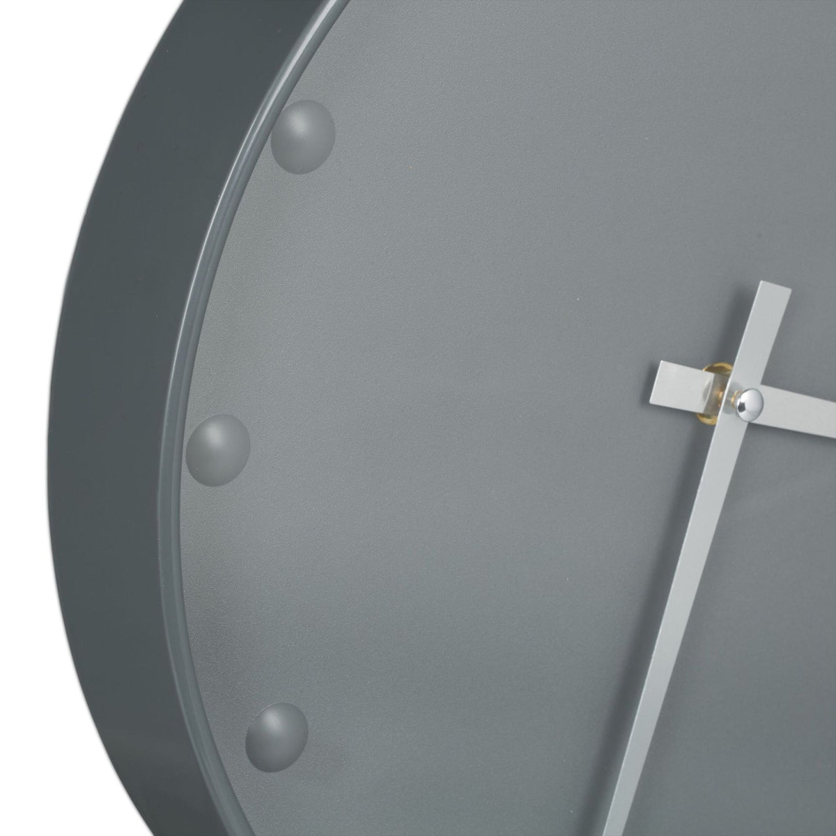 Gray wall clock