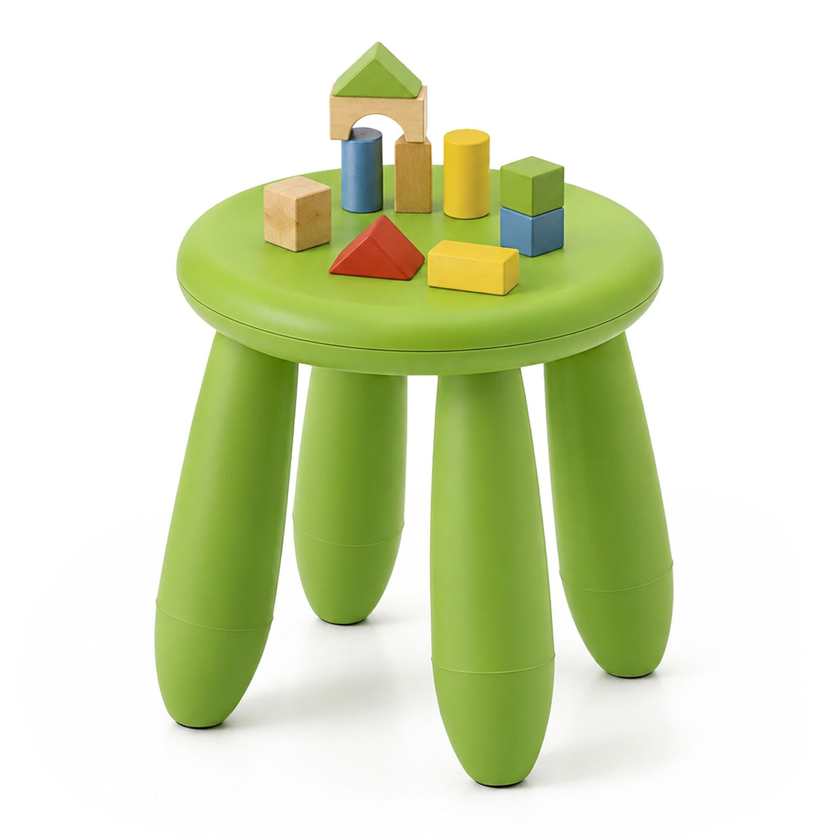 Green Plastic Toddler Stool – 26 x 28 cm
