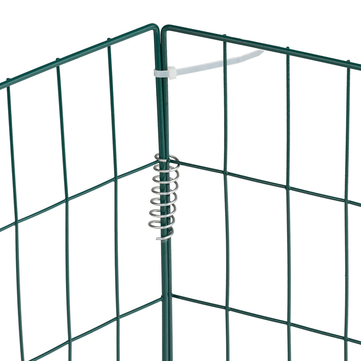 Green Steel Compost Bins Set of 2, High Capacity