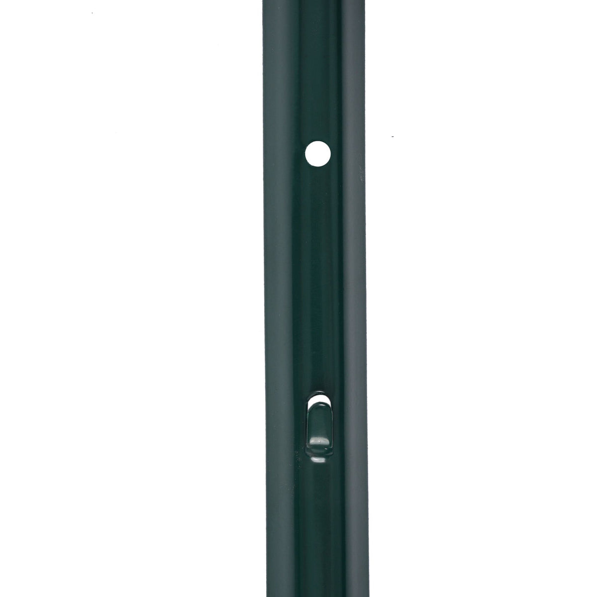 Green Steel Fence Posts, 90 cm, Set of 10