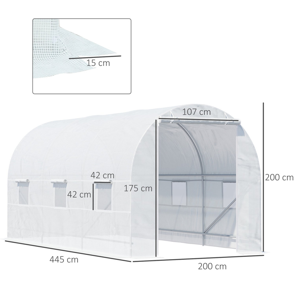 Greenhouse Film Greenhouse Greenhouse Plant House Films 450X200X200 Cm