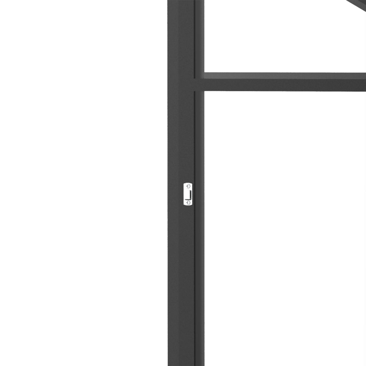 Greenhouse Garden Shed With Adjustable Roof & Lockable Door, Aluminum Alloy, 182X122Cm, Black