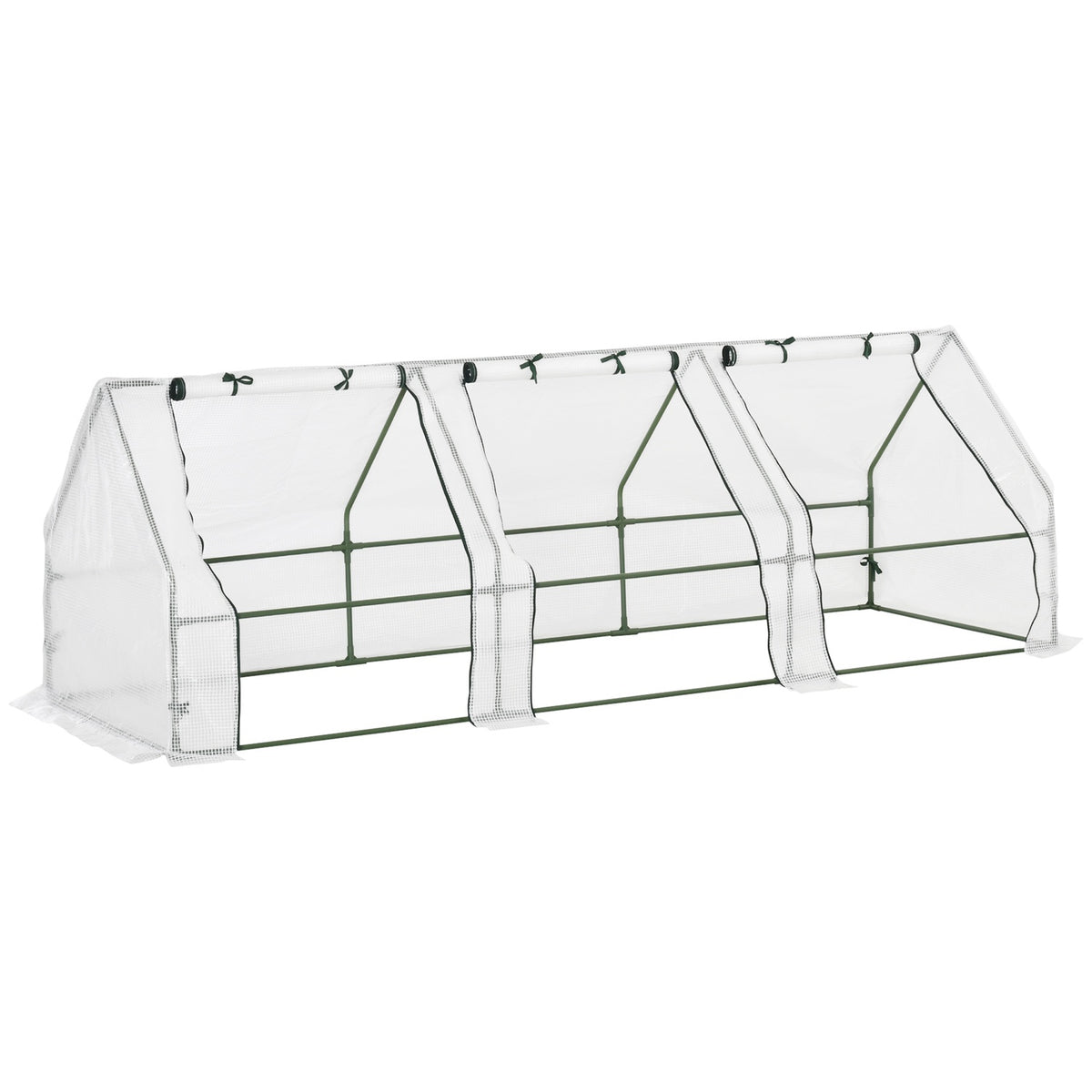Greenhouse Greenhouse Tomato House Cold Frame 270 X 90 X 90 Cm White