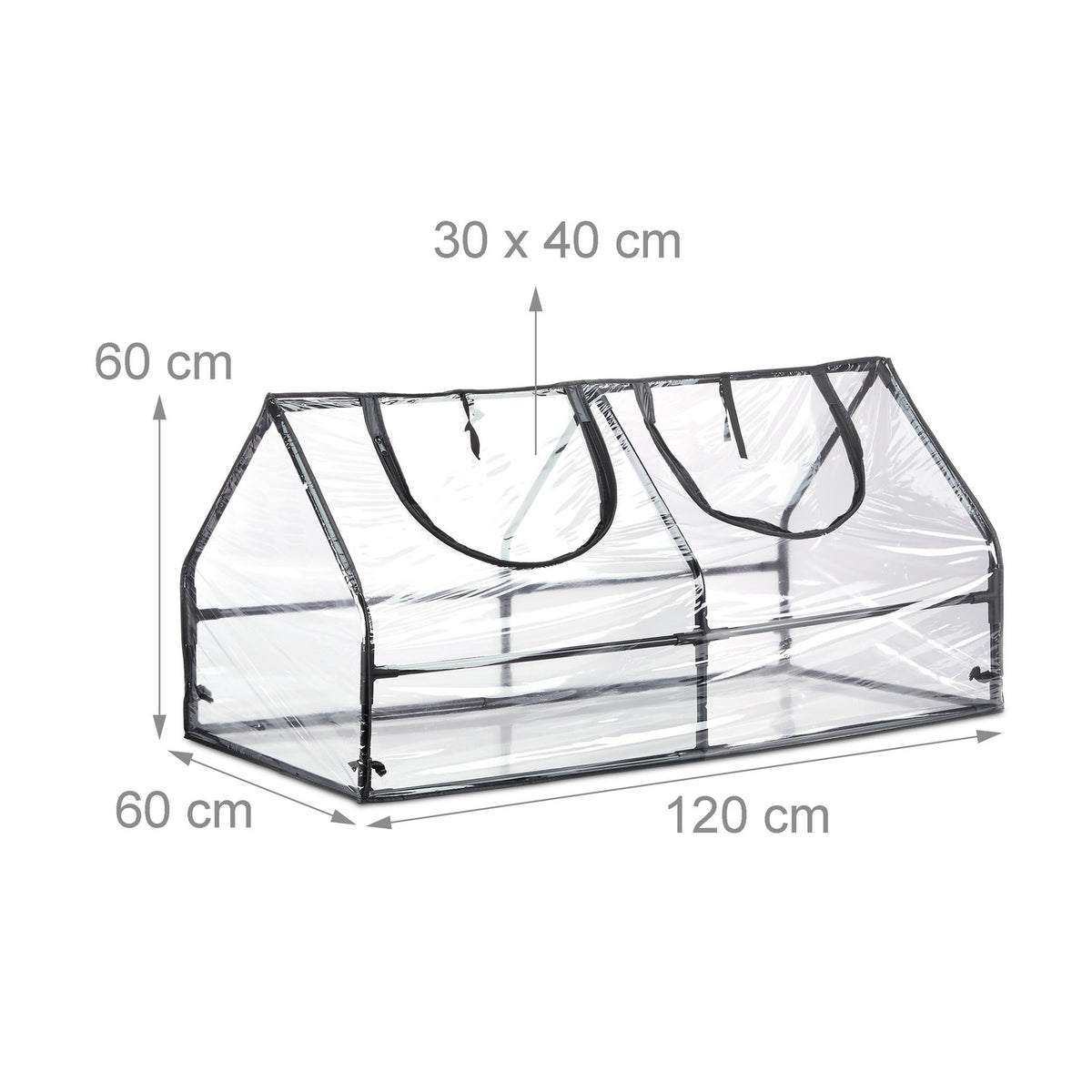Greenhouse PVC with 2 windows