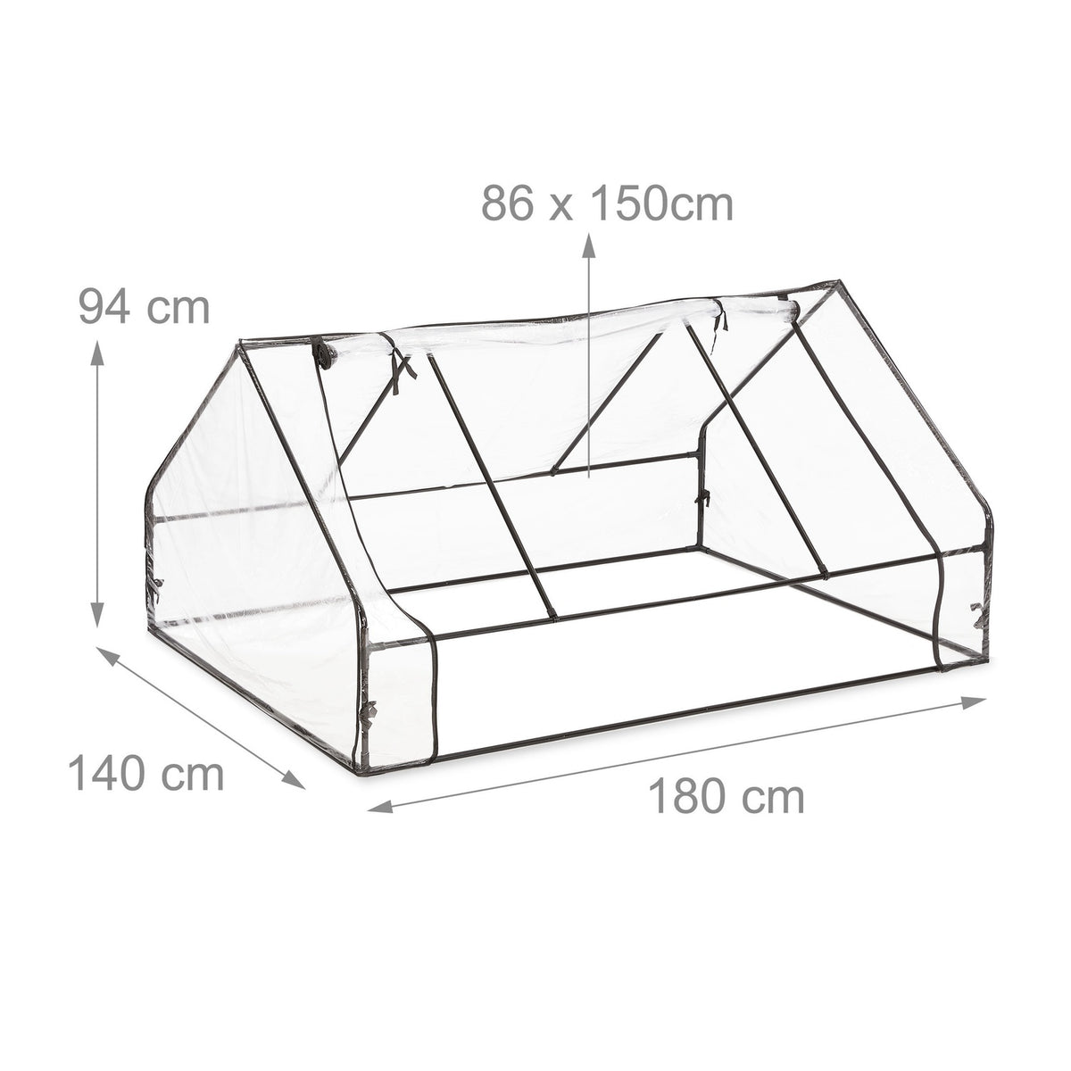 Greenhouse PVC with large door