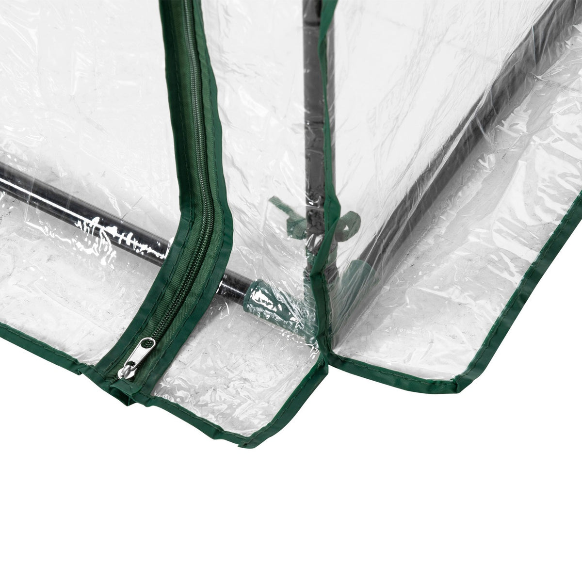 Greenhouse Tomato House Cold Frame With Roll Up Door Steel Plastic Transparent 100X50X150Cm