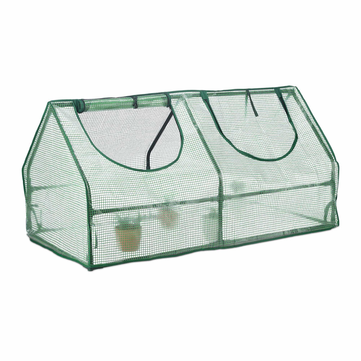 Greenhouse with 2 windows