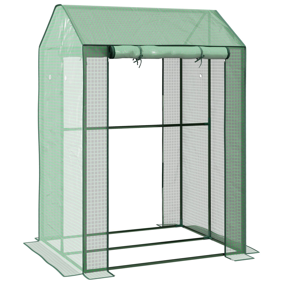 Greenhouse with Roll-Up Door, 100x80x150 cm, UV-Resistant