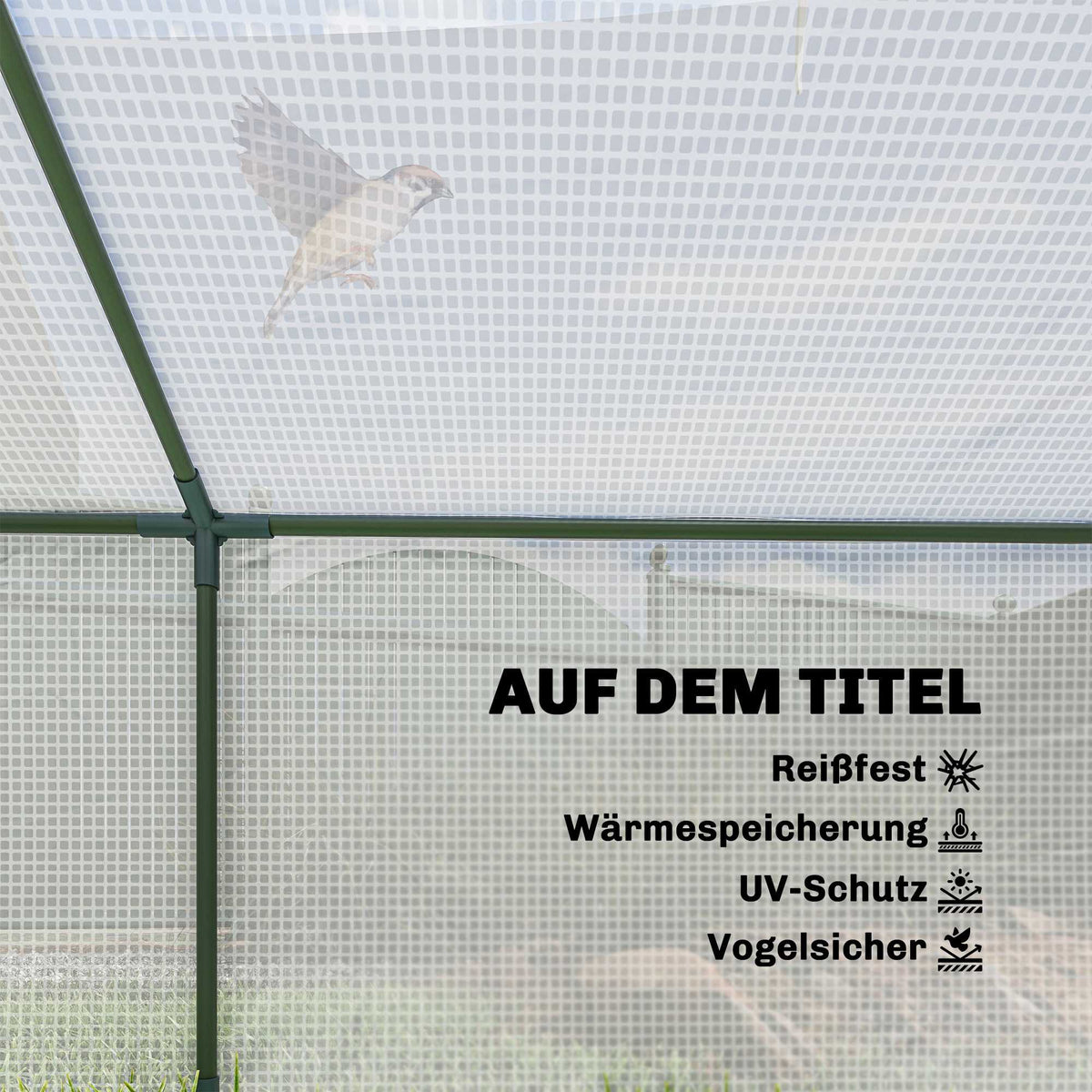 Greenhouse with Windows, PE Cover, 180 x 90 x 70 cm, White