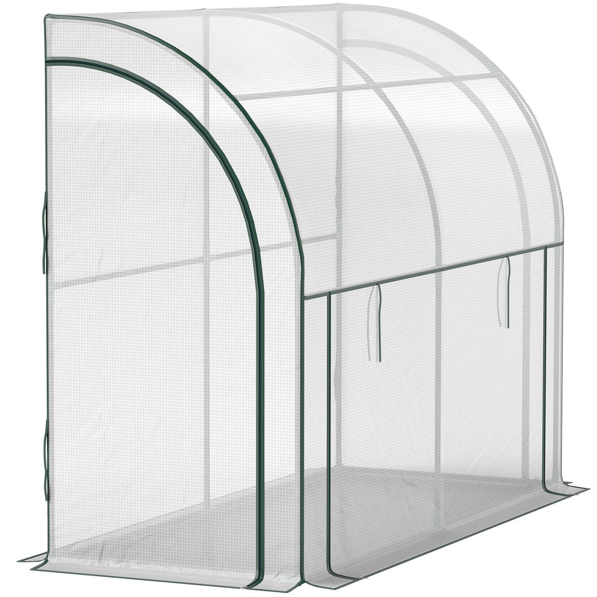 Greenhouse with rolling door, winterproof film greenhouse made of steel, greenhouse for balcony, garden, tomato house with UV protection 200x80x157cm tomato greenhouse for vegetables flowers plants white