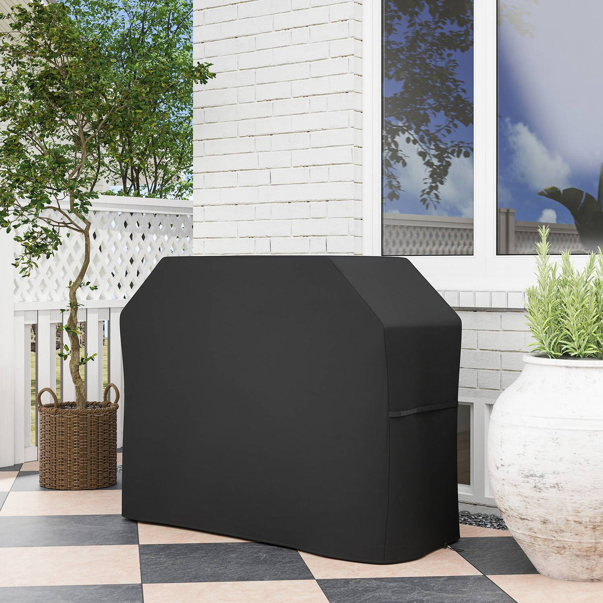 Grill Cover, Waterproof UV-Resistant 420D Oxford Fabric