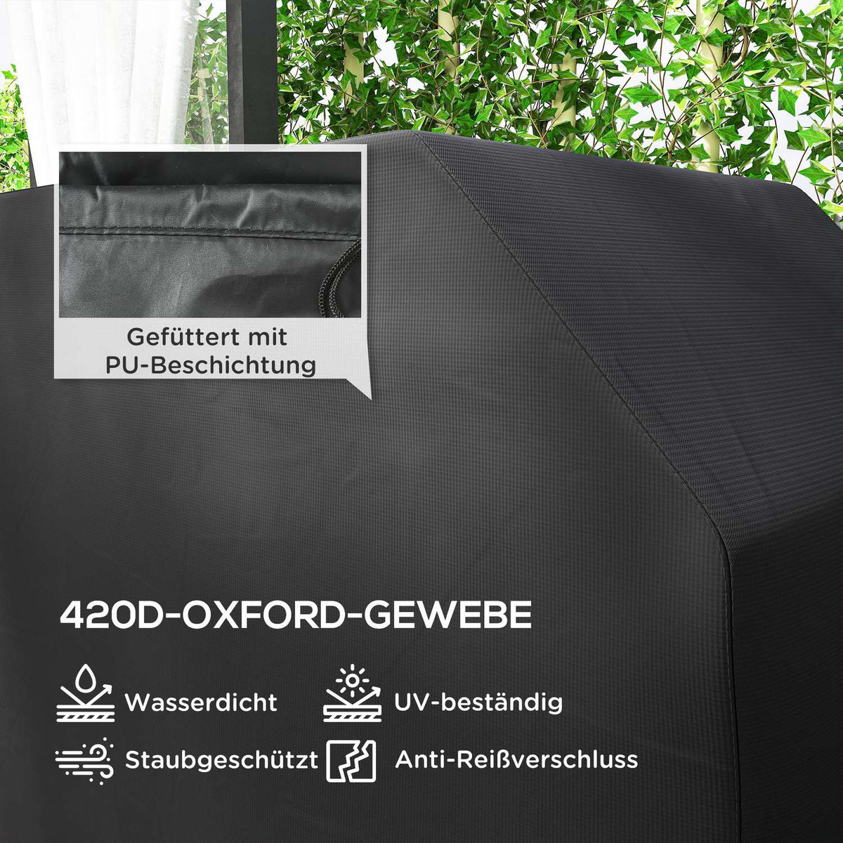 Grill Cover, Waterproof UV-Resistant 420D Oxford Fabric