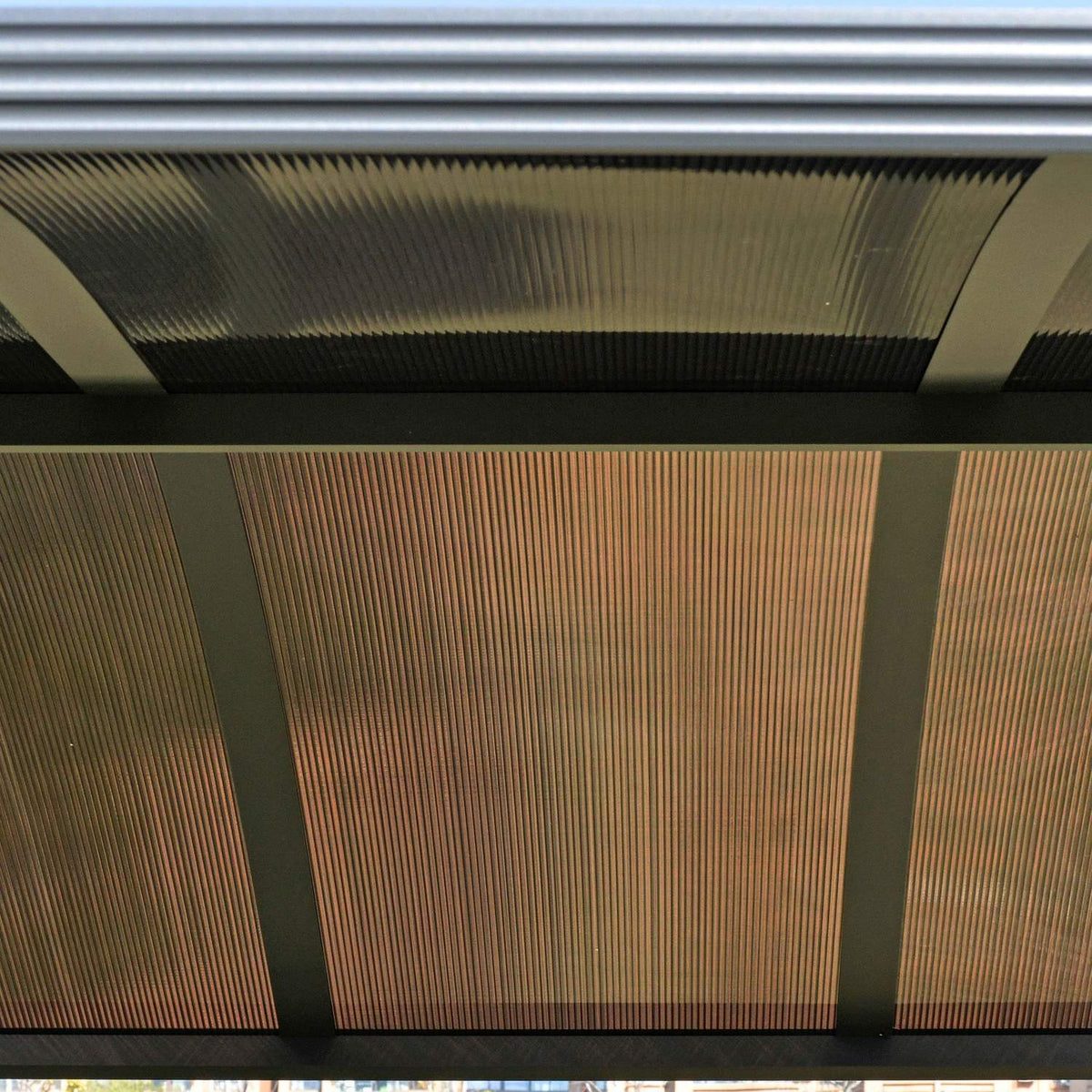 Grill Pavilion 240X150Cm Flame Protection Roof 2 Shelves Steel Pc Dark Gray