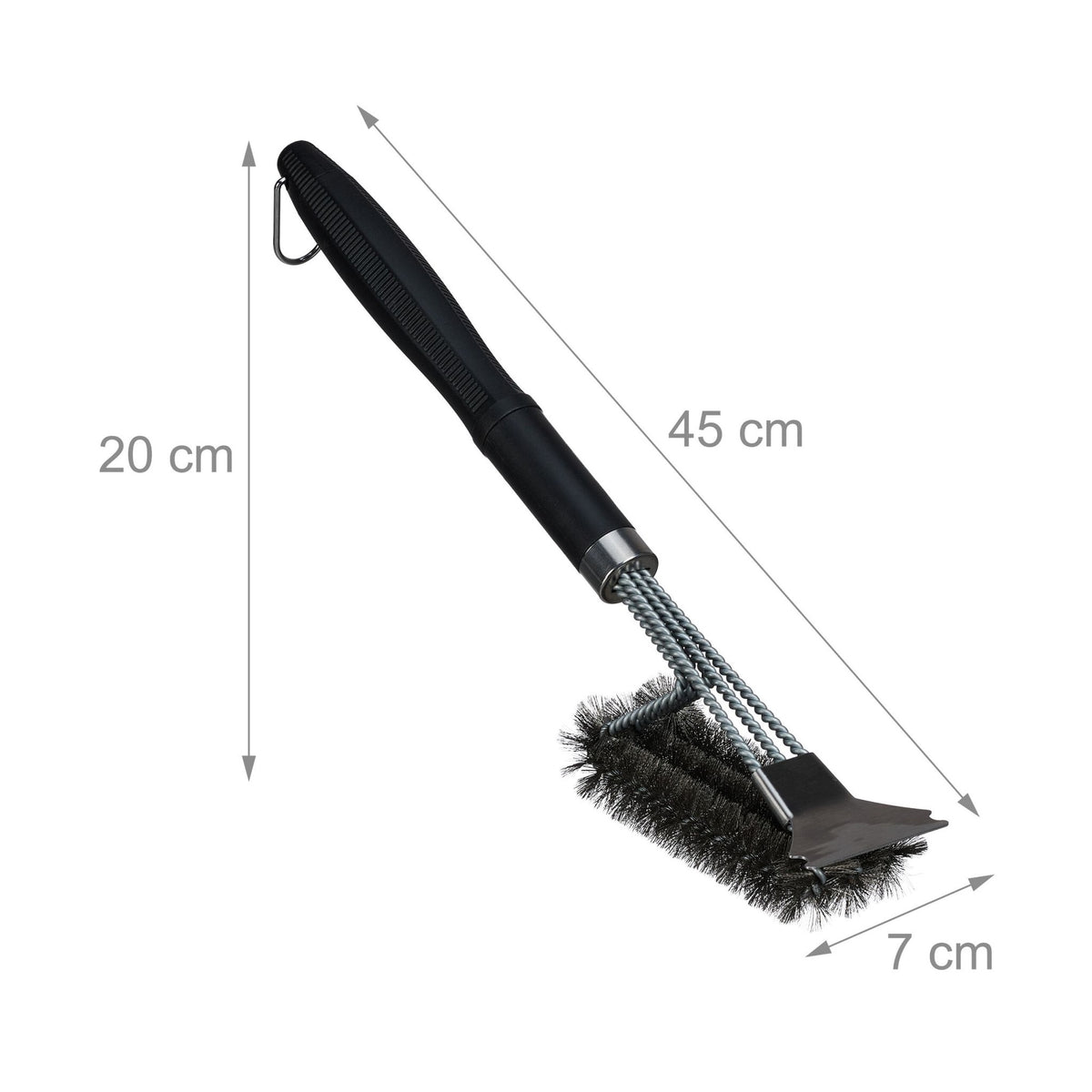 Grill brush stainless steel set of 2