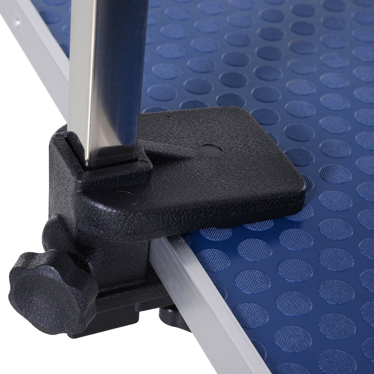 Grooming Table Height-Adjustable Lower Basket Foldable Dogs Stainless Steel Blue 107X60X170Cm