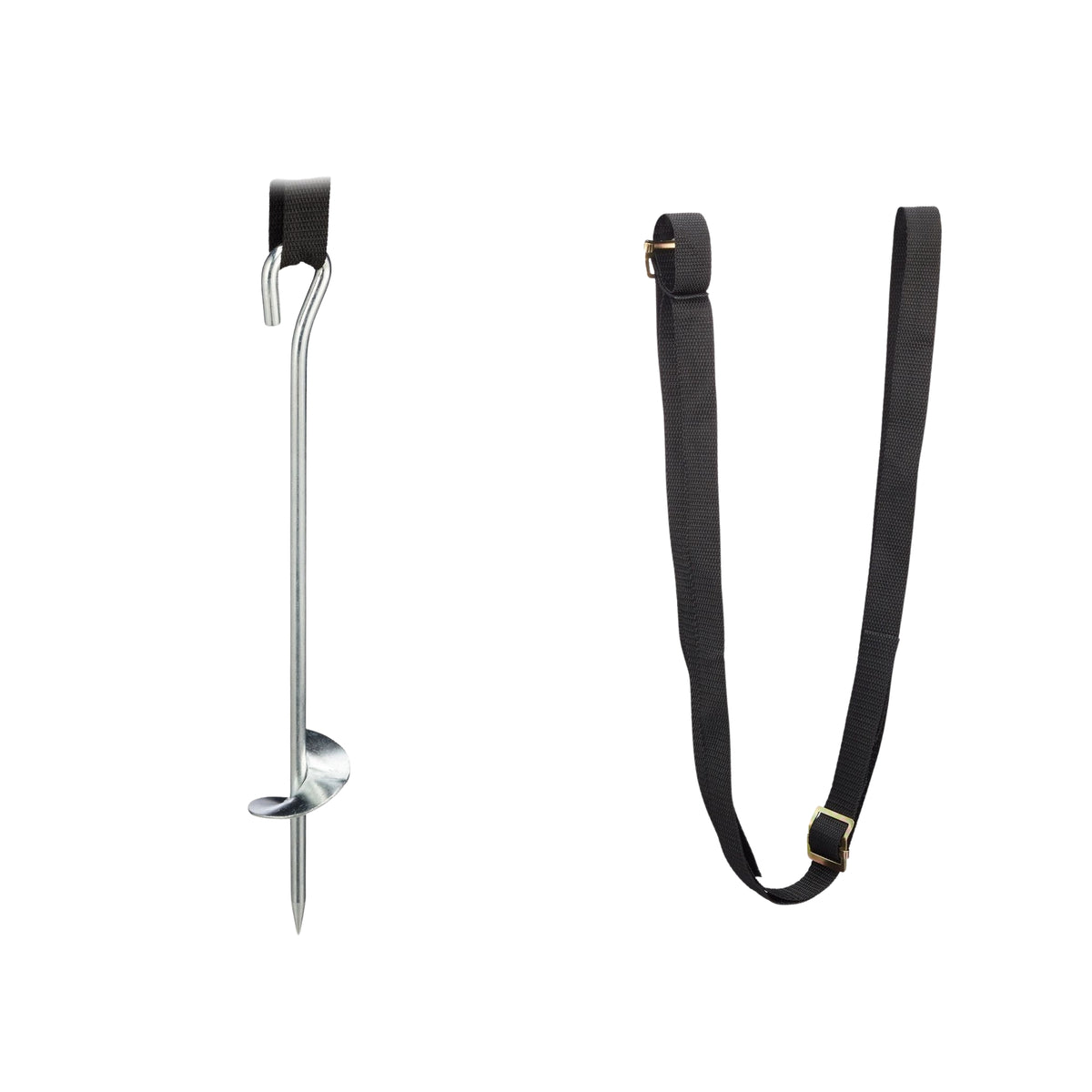 Ground anchor trampoline 8 parts